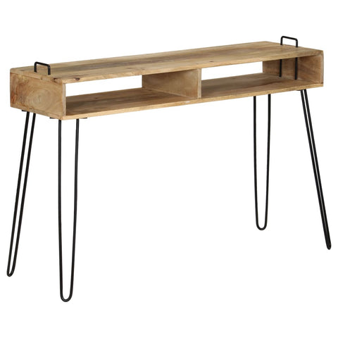 vidaXL Console Table Solid Mango Wood 115x35x76 cm