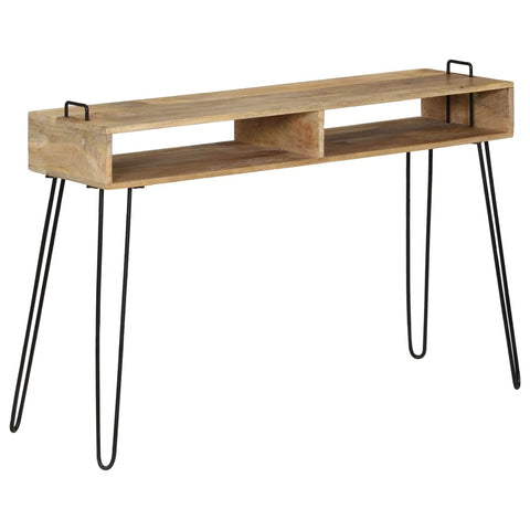 vidaXL Console Table Solid Mango Wood 115x35x76 cm