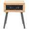 vidaXL Bedside Table Solid Fir Wood 43x38x50 cm