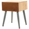 vidaXL Bedside Table Solid Fir Wood 43x38x50 cm