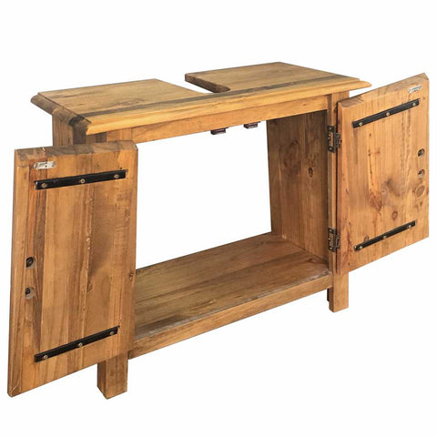 vidaXL Bathroom Vanity Cabinet Solid Pinewood 70x32x63 cm