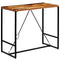 vidaXL Bar Table Solid Reclaimed Wood 120x60x106 cm