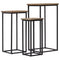 vidaXL 3 Piece Plant Table Set Reclaimed Teak