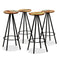 vidaXL Bar Set 5 Pieces Solid Acacia and Reclaimed Wood