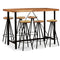 vidaXL Bar Set 7 Pieces Solid Acacia and Reclaimed Wood