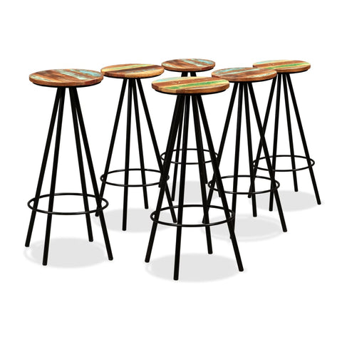 vidaXL Bar Set 7 Pieces Solid Acacia and Reclaimed Wood