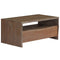 vidaXL Coffee Table Solid Acacia Wood Live Edges 90x50x40 cm Grey