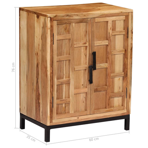 vidaXL Sideboard Solid Acacia Wood 60x35x76 cm Brown