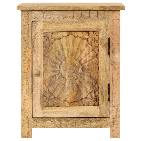 vidaXL Bedside Table Solid Mango Wood 40x30x50 cm