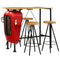vidaXL Bar Set 5 Pieces Solid Mango Wood 120x60x107 cm
