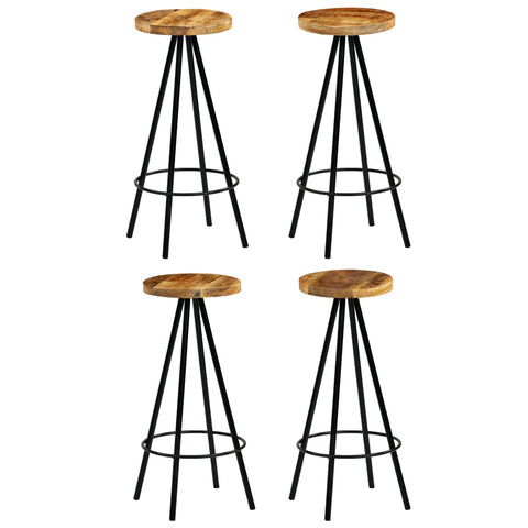 vidaXL Bar Set 5 Pieces Solid Mango Wood 120x60x107 cm