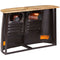 vidaXL Truck Sideboard Solid Mango Wood Dark Grey