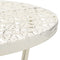 vidaXL Bistro Table Vintage Style Round Metal 40x70 cm White