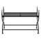 vidaXL Bench Vintage Style Metal 83x42x55 cm Black