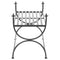 vidaXL Bench Vintage Style Metal 83x42x55 cm Black