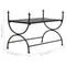 vidaXL Bench Vintage Style Metal 83x42x55 cm Black