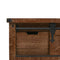 vidaXL Console Table Solid Fir Wood 131x35.5x75 cm Brown