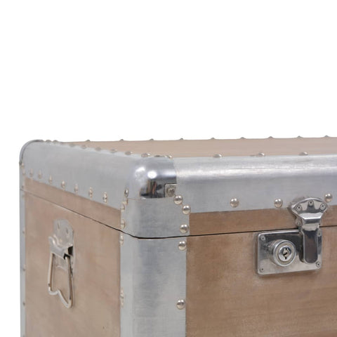 vidaXL Storage Box Solid Fir Wood 91x52x40 cm Brown