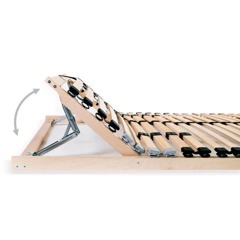vidaXL Slatted Bed Base without Mattress with 28 Slats 7 Zones 70x200 cm