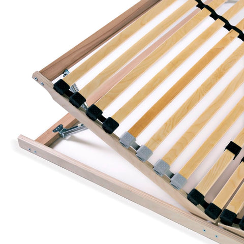vidaXL Slatted Bed Base without Mattress with 28 Slats 7 Zones 120x200 cm
