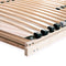 vidaXL Slatted Bed Base without Mattress with 28 Slats 7 Zones 120x200 cm