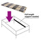 vidaXL Slatted Bed Base without Mattress with 42 Slats 7 Zones 90x200 cm