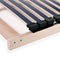 vidaXL Slatted Bed Base without Mattress with 42 Slats 7 Zones 120x200 cm