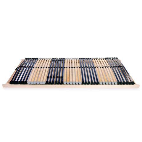 vidaXL Slatted Bed Base without Mattress with 42 Slats 7 Zones 140x200 cm