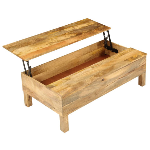 vidaXL Coffee Table Solid Mango Wood 110x55x35 cm