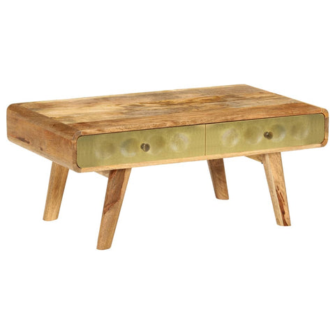 vidaXL Coffee Table Solid Mango Wood 90x50x40 cm