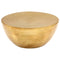 vidaXL Coffee Table Hammered Aluminium 70x30 cm Brass
