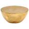 vidaXL Coffee Table Hammered Aluminium 70x30 cm Brass