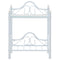 vidaXL Bedside Table Steel and Tempered Glass 45x30.5x60 cm White