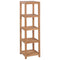 vidaXL 4-Tier Bathroom Storage Rack Solid Teak 42x42x165 cm
