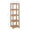 vidaXL 4-Tier Bathroom Storage Rack Solid Teak 42x42x165 cm