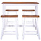 vidaXL Bar Table and Stool Set 5 Pieces Solid Wood