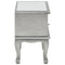 vidaXL Mirrored Nightstand MDF and Glass 34.5x30x50 cm