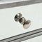 vidaXL Mirrored Nightstand MDF and Glass 34.5x30x50 cm