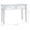 vidaXL Mirrored Console Table MDF and Glass 106.5x38x76.5 cm