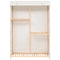 vidaXL 3-Tier Clothes Wardrobe 110x40x170 cm