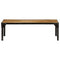 vidaXL Coffee Table Solid Rough Mango Wood and Steel 110 cm
