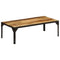 vidaXL Coffee Table Solid Rough Mango Wood and Steel 110 cm