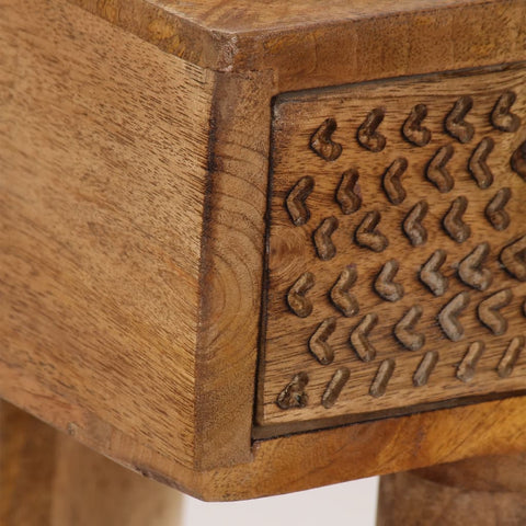 vidaXL Console Table Solid Mango Wood 102x30x79 cm