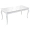 vidaXL Dining Table 179x89x81 cm High Gloss White