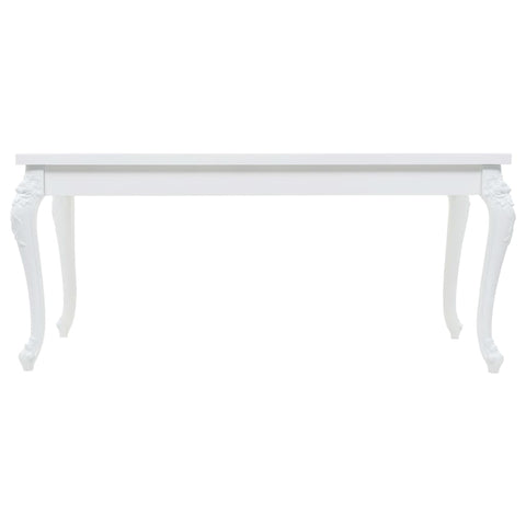 vidaXL Dining Table 179x89x81 cm High Gloss White