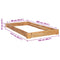 vidaXL Bed Frame without Mattress Solid Oak Wood 90x200 cm