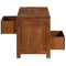 vidaXL Coffee Table with 2 Drawers 90x40x50 cm Solid Mango Wood