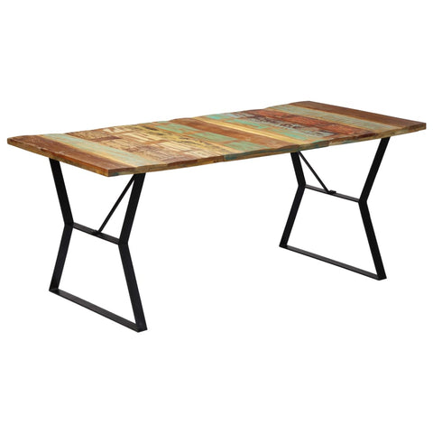 vidaXL Dining Table 180x90x76 cm Solid Reclaimed Wood