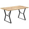 vidaXL Dining Table 140x80x76 cm Solid Mango Wood