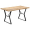 vidaXL Dining Table 140x80x76 cm Solid Mango Wood